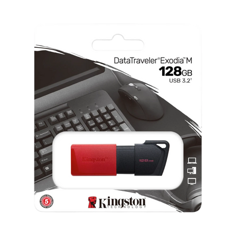 Kingston DataTraveler Exodia M 128GB USB Flash Drive (Red) — Being Shipped