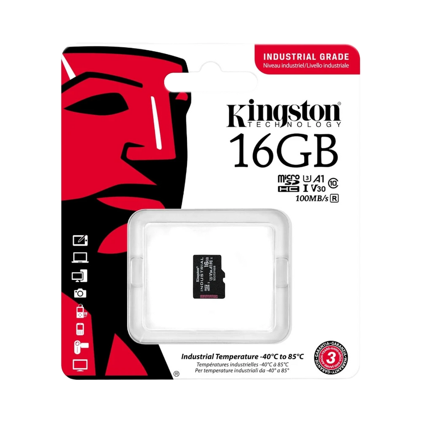 Kingston Industrial 16GB microSDHC C10 A1 pSLC Memory Card — Being Shipped