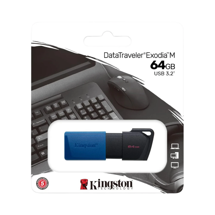 Kingston DataTraveler Exodia M 64GB USB Flash Drive (Blue) — Being Shipped