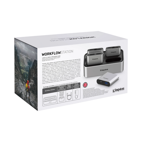 Kingston Workflow Station USB 3.2 Gen 2 Dock with USB Mini Hub — Being Shipped