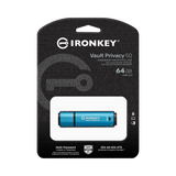 Kingston IronKey Vault Privacy 50 Series 64GB USB-A 3.2 Gen 1 Flash Drive (TAA Compliant) — Being Shipped
