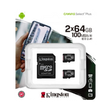 Kingston Canvas Select Plus 64GB UHS-I microSDXC Memory Card with SD Adapter (2-Pack) — Being Shipped