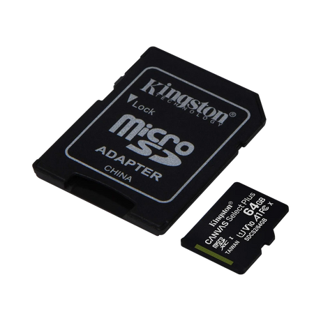 Kingston Canvas Select Plus 64GB UHS-I microSDXC Memory Card with SD Adapter (2-Pack) — Being Shipped