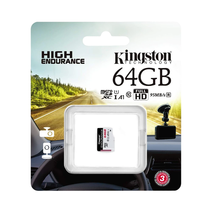 Kingston High Endurance 64GB UHS-I microSDXC MicroSD Card — Being Shipped