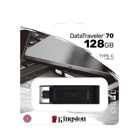 Kingston DataTraveler 70 128GB USB 3.2 Gen 1 Type-C Flash Drive — Being Shipped