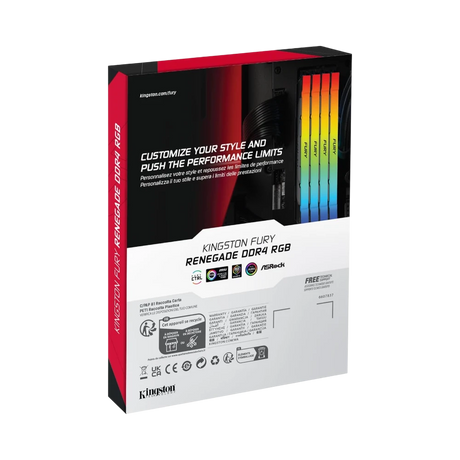 Kingston FURY Renegade RGB Black XMP 8GB DDR4 3600MT/s CL16 Memory Module — Being Shipped