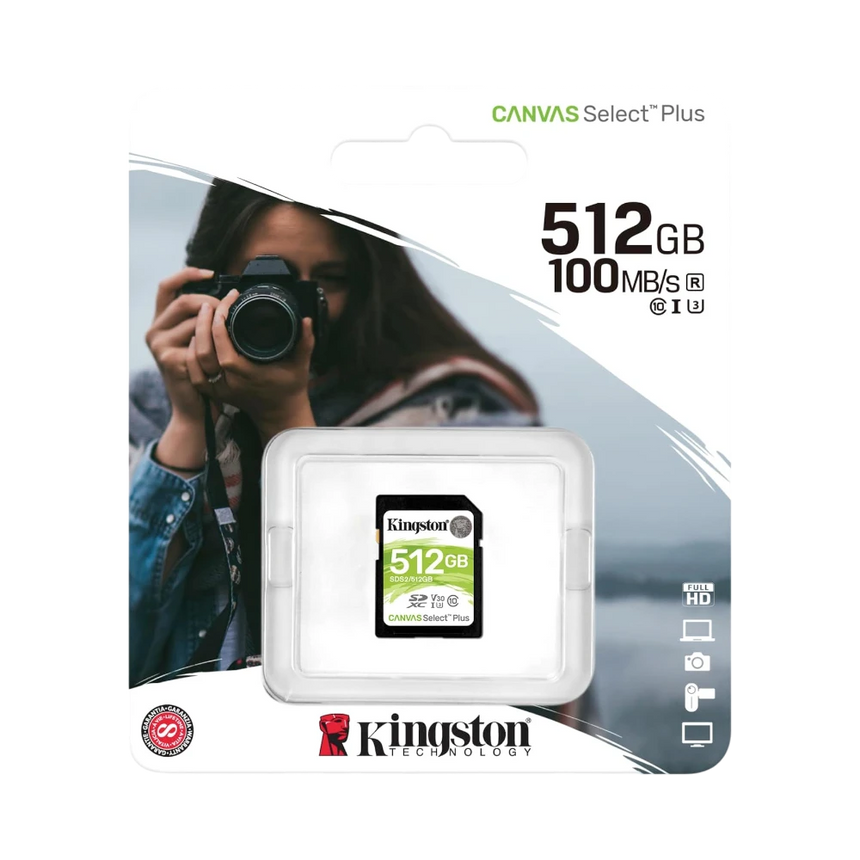 Kingston Canvas Select Plus 512GB UHS-I SDXC Memory Card — Being Shipped