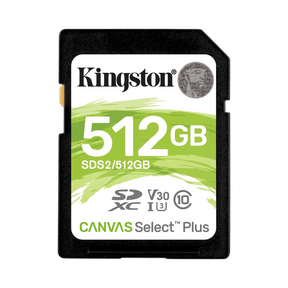 Kingston Canvas Select Plus 512GB UHS-I SDXC Memory Card — Being Shipped