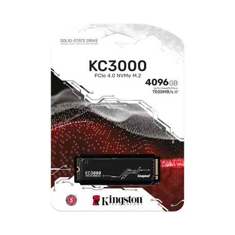 Kingston KC3000 4096GB M.2 2280 PCIe 4.0 NVMe SSD — Being Shipped