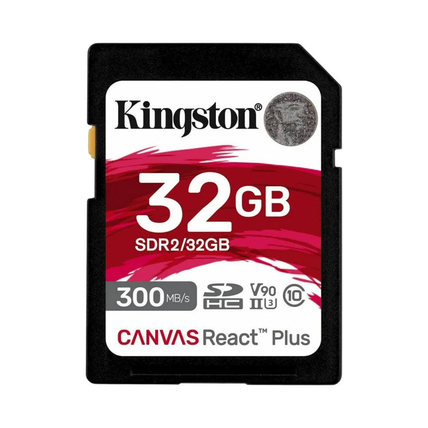 Kingston Canvas React Plus 32GB UHS-II SDHC Memory Card — Being Shipped