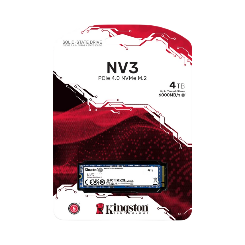 Kingston 4TB M.2 2280 NV3 NVMe PCIe 4.0 SSD — Being Shipped