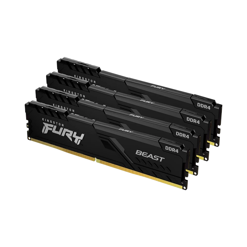 Kingston FURY Beast Black XMP 64GB DDR4 3200MT/s CL16 Memory Kit (4 x 16GB) — Being Shipped