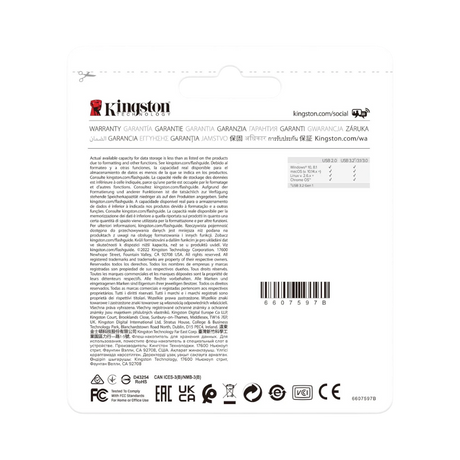 Kingston DataTraveler Exodia 64GB USB 3.2 Flash Drive (2-Pack, Blue) — Being Shipped