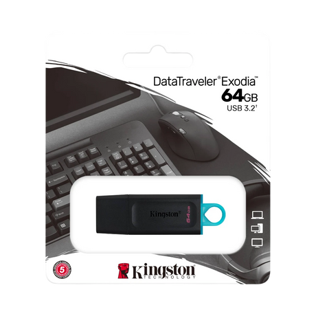 Kingston DataTraveler Exodia 64GB USB 3.2 Flash Drive — Being Shipped