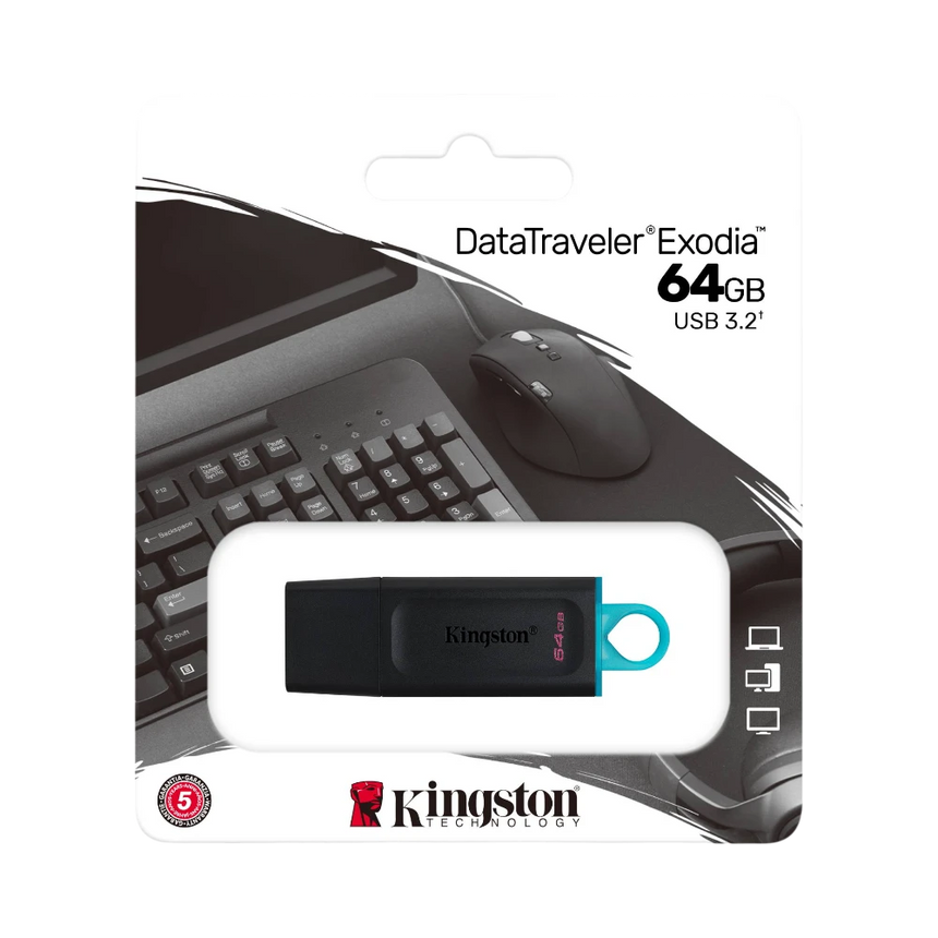 Kingston DataTraveler Exodia 64GB USB 3.2 Flash Drive — Being Shipped