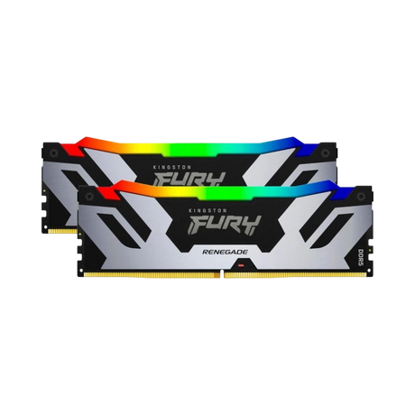 Kingston FURY Renegade Silver/Black RGB XMP 96GB DDR5 6000MT/s CL32 Memory Kit (2 x 48GB) — Being Shipped