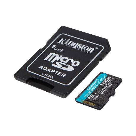 Kingston Canvas Go! Plus 128GB UHS-I microSDXC Memory Card with SD Adapter — Being Shipped