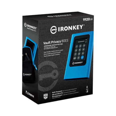 Kingston IronKey Vault Privacy 80 1.92TB Touch Screen PIN External SSD — Being Shipped