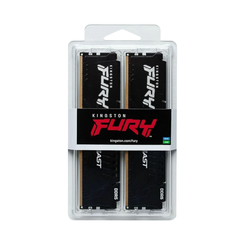 Kingston FURY Beast Black EXPO 32GB DDR5 6400MT/s CL32 Memory Kit (2 x 16GB) — Being Shipped