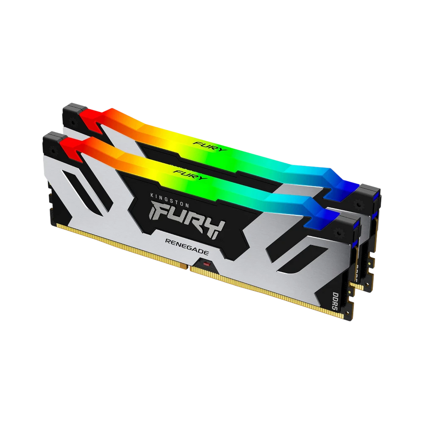 Kingston FURY Renegade Silver/Black RGB XMP 32GB DDR5 6400MT/s CL32 Memory Kit (2 x 16GB) — Being Shipped