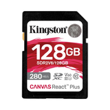 Kingston Canvas React Plus 128GB UHS-II SDXC Memory Card — Being Shipped