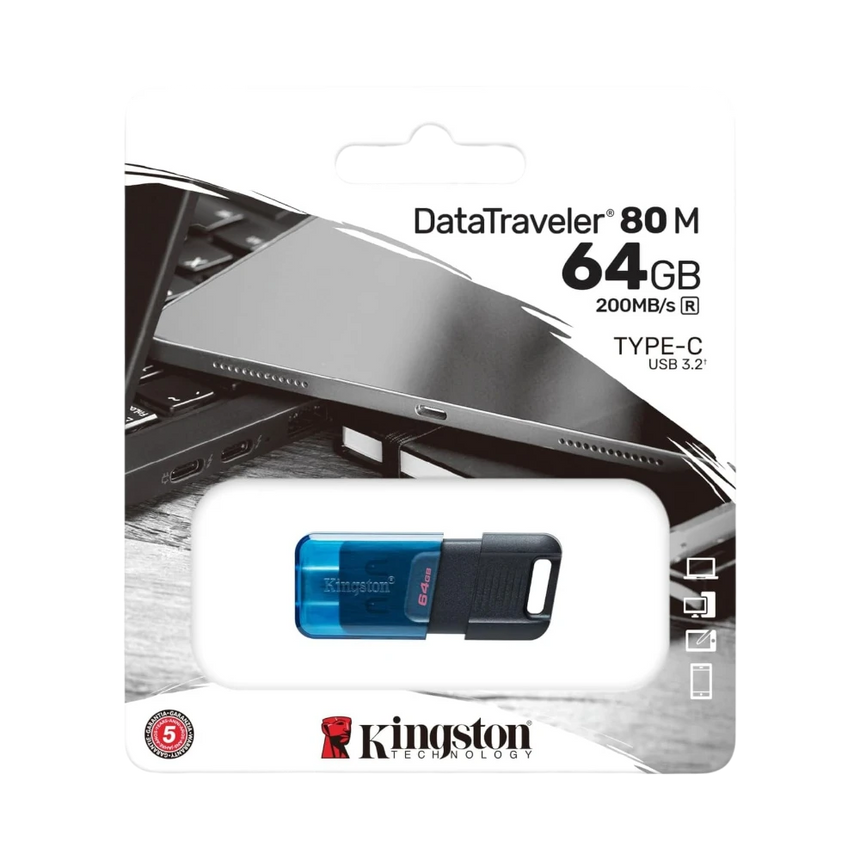 Kingston DataTraveler 80 M 64GB USB-C Flash Drive — Being Shipped