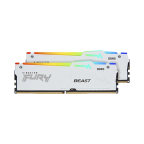 Kingston FURY Beast White RGB EXPO 32GB DDR5 6400MT/s CL32 Memory Kit (2 x 16GB) — Being Shipped
