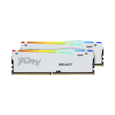 Kingston FURY Beast White RGB EXPO 32GB DDR5 6400MT/s CL32 Memory Kit (2 x 16GB) — Being Shipped