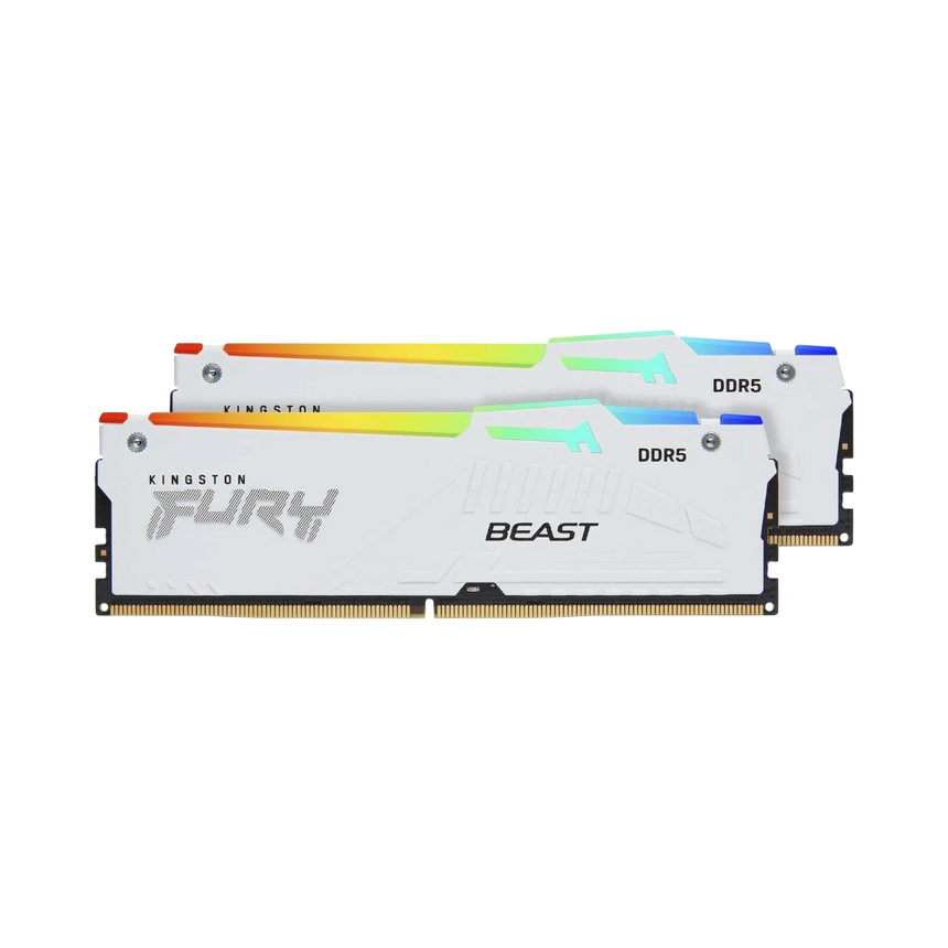 Kingston FURY Beast White RGB EXPO 32GB DDR5 6400MT/s CL32 Memory Kit (2 x 16GB) — Being Shipped