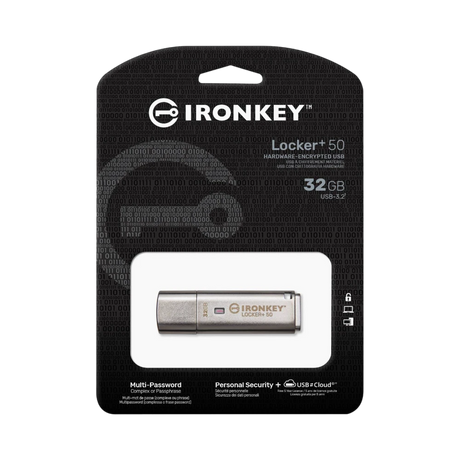 Kingston IronKey Locker+ 50 32GB USB Type-A Flash Drive — Being Shipped