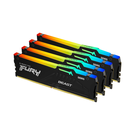 Kingston FURY Beast Black RGB XMP 64GB DDR5 5600MT/s CL40 Memory Kit (4 x 16GB) — Being Shipped