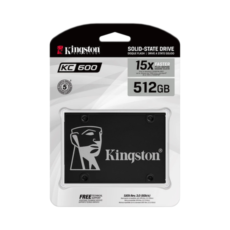 Kingston KC600 512GB 2.5" SATA 6Gb/s SATA3 SSD — Being Shipped