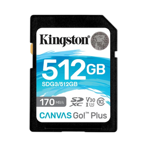 Kingston Canvas Go! Plus 512GB UHS-I SDXC Memory Card — Being Shipped