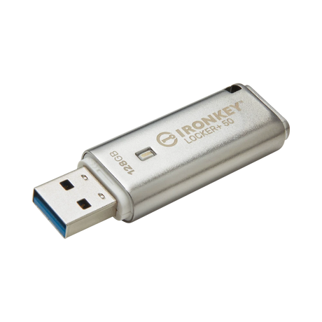 Kingston IronKey Locker+ 50 128GB USB Type-A Flash Drive — Being Shipped