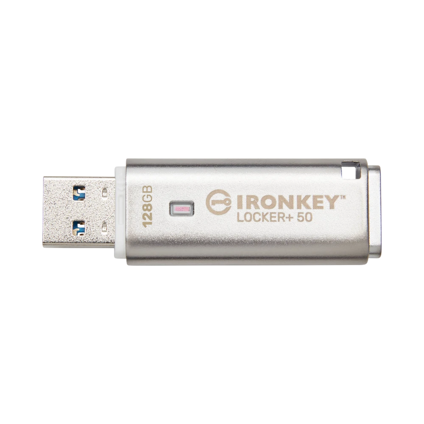 Kingston IronKey Locker+ 50 128GB USB Type-A Flash Drive — Being Shipped