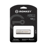Kingston IronKey Locker+ 50 128GB USB Type-A Flash Drive — Being Shipped