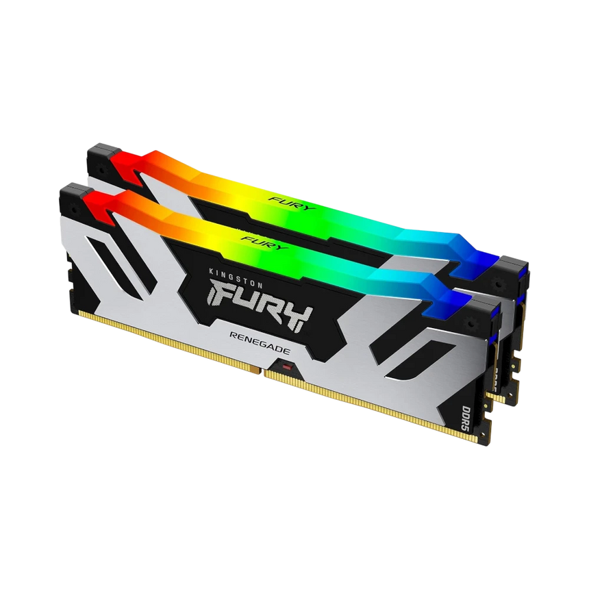 Kingston FURY Renegade Silver/Black RGB XMP 64GB DDR5 6400MT/s CL32 Memory Kit (2 x 32GB) — Being Shipped
