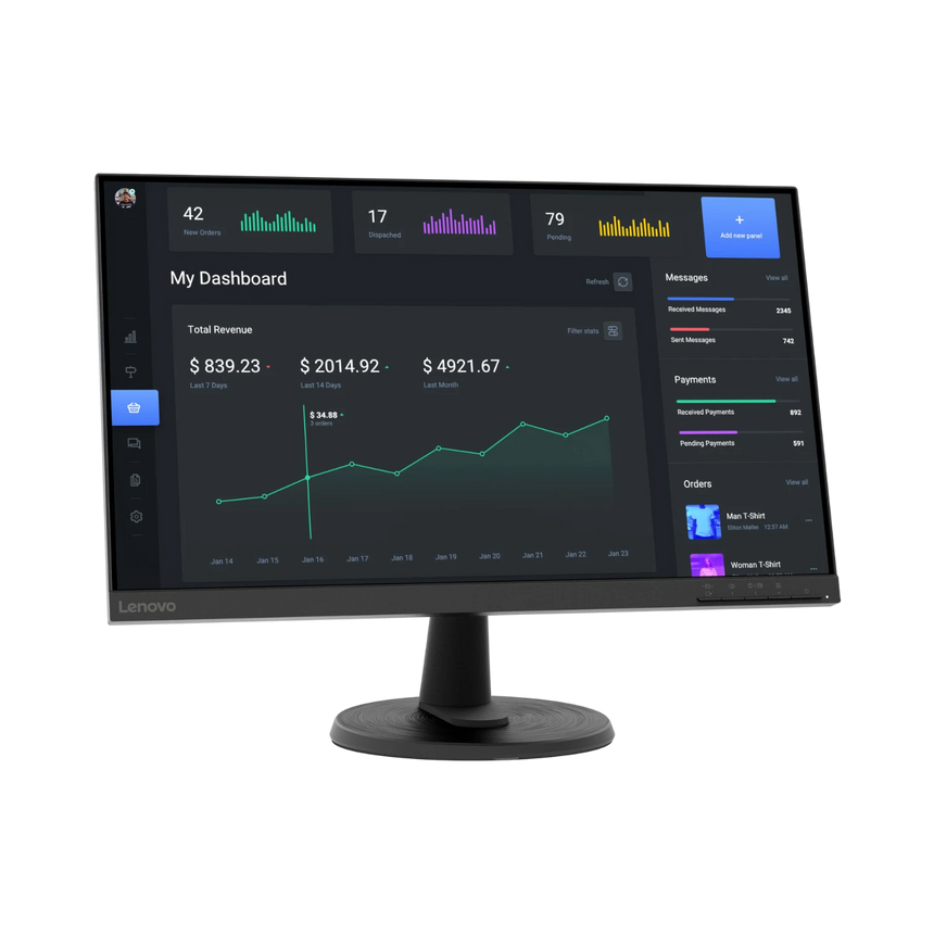 Lenovo D24-40 23.8" 16:9 75Hz FreeSync VA LCD Monitor — Being Shipped