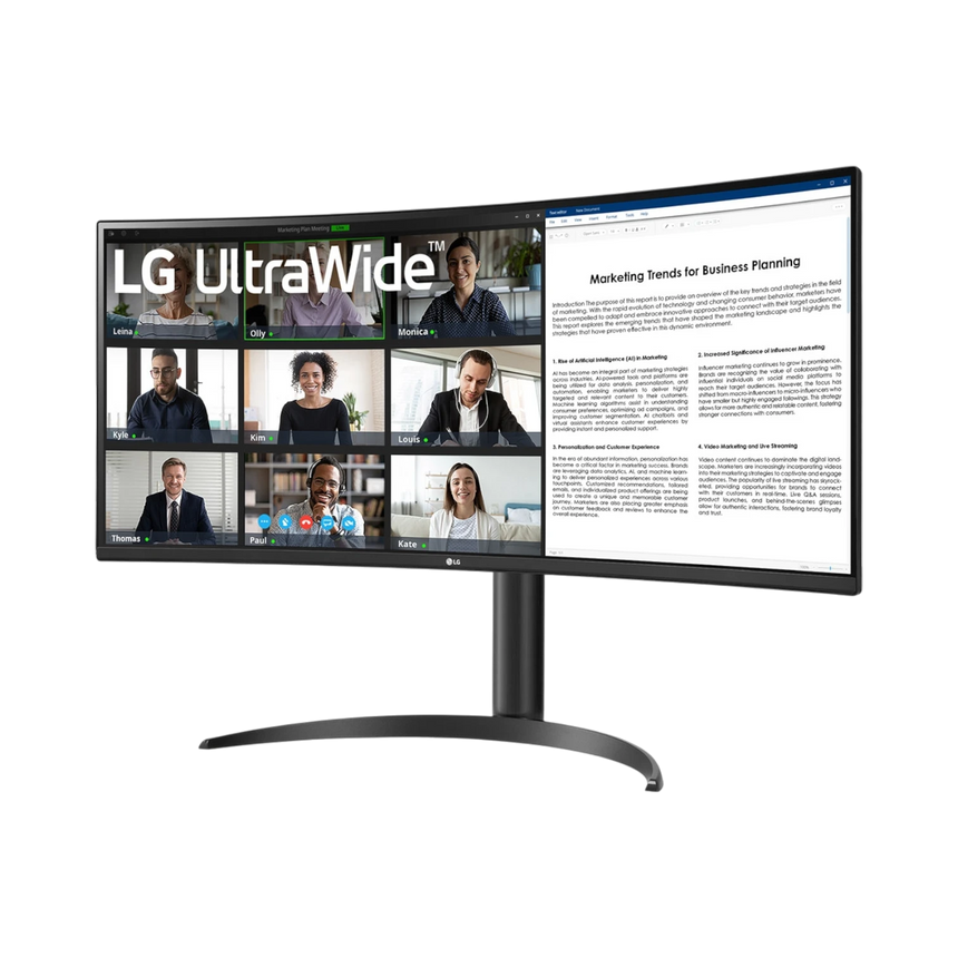 LG UltraWide BR55QC-B 34" 21:9 100Hz FreeSync Premium QHD VA LCD Curved Monitor — Being Shipped