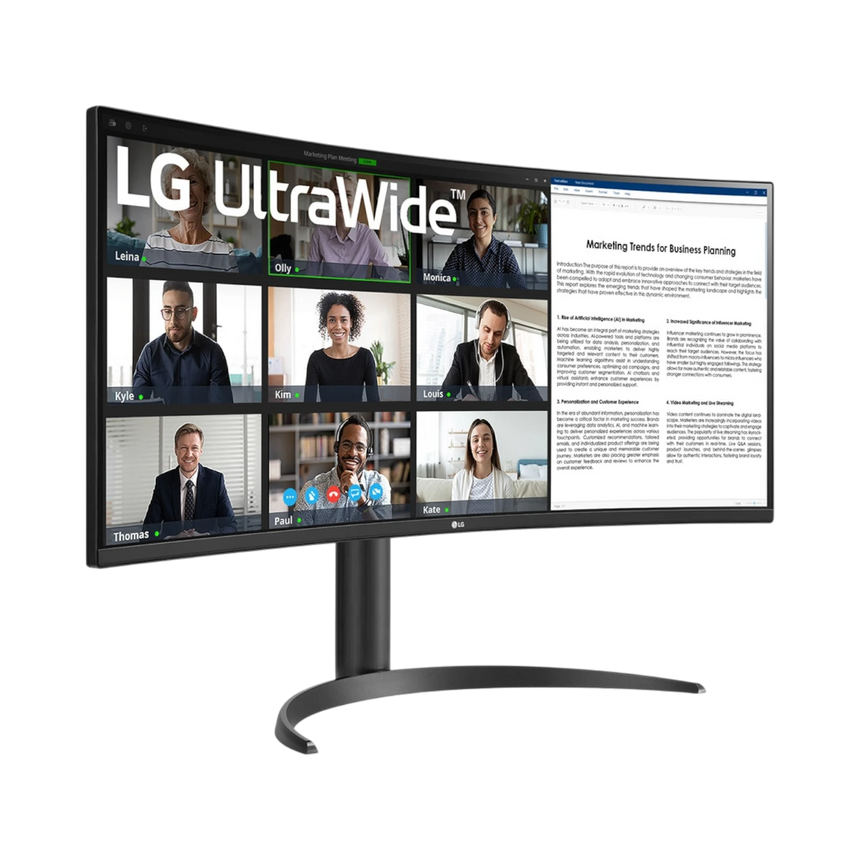 LG UltraWide BR55QC-B 34" 21:9 100Hz FreeSync Premium QHD VA LCD Curved Monitor — Being Shipped