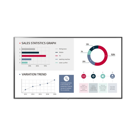 LG UL3G-B Series Class 75" 16:9 60Hz 4K UHD IPS LED Conference Room & Digital Signage Display — Being Shipped