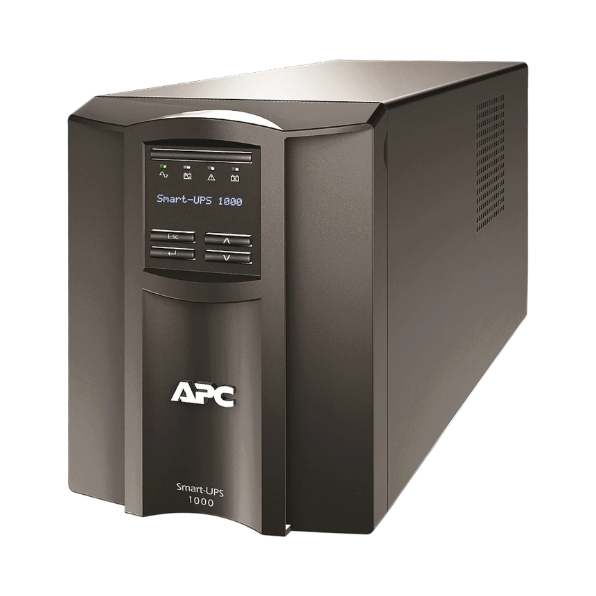 APC Smart-UPS, Line Interactive, 1000VA, Tower, 120V, 8x NEMA 5-15R outlets, SmartConnect Port+SmartSlot, AVR, LCD, TAA [TAA] — Being Shipped
