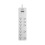 APC Home Office SurgeArrest 12-Outlet Surge Protector (6', 120V, White) — Being Shipped