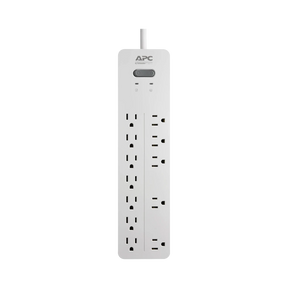 APC Home Office SurgeArrest 12-Outlet Surge Protector (6', 120V, White) — Being Shipped
