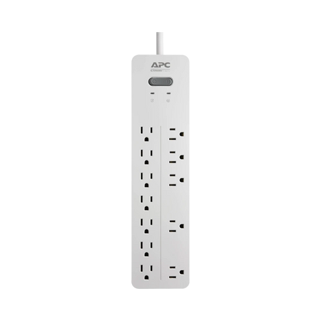APC Home Office SurgeArrest 12-Outlet Surge Protector (6', 120V, White) — Being Shipped
