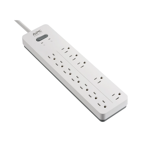 APC Home Office SurgeArrest 12-Outlet Surge Protector (6', 120V, White) — Being Shipped