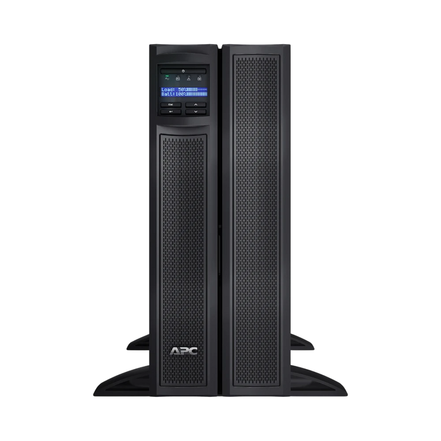 APC Smart-UPS X, Line Interactive, 2200VA, Rack/tower convertible 4U, 208V-230V, 8x C13+2x C19 IEC, Network card, Extended runtime, Short depth — Being Shipped