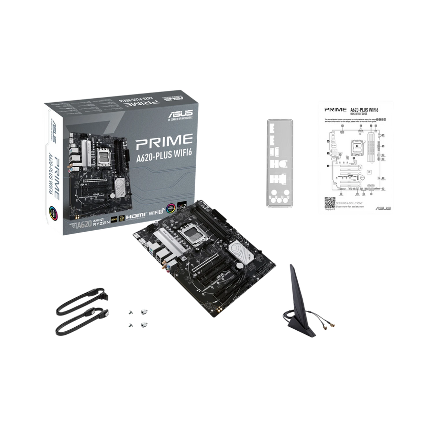 ASUS PRIME A620-PLUS WIFI AM5 ATX Motherboard — Being Shipped