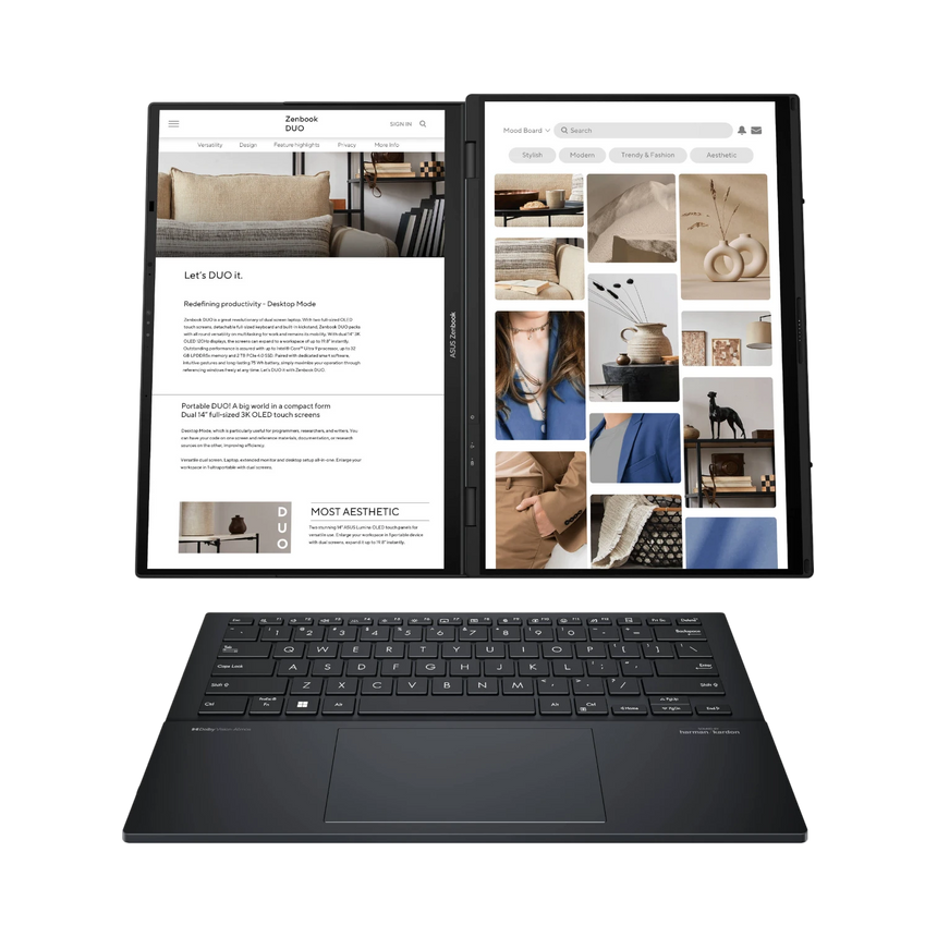 ASUS Zenbook DUO UX8406 14" Multi-Touch Notebook, Intel Core Ultra 9 185H, 32GB RAM, 1TB SSD — Being Shipped