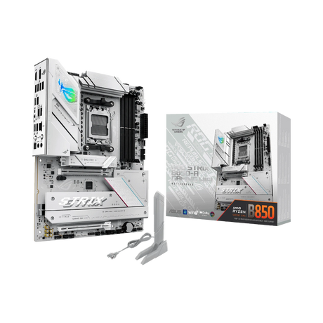 ASUS Republic of Gamers STRIX B850-A GAMING WIFI AM5 ATX Motherboard (White) — Being Shipped
